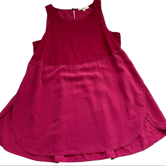 MADEWELL Sunbask Pink Silk Sleeveless Blouse Top - Picture 3 of 15